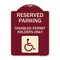 Signmission Reserved Parking Disabled Permit Holders Heavy-Gauge Aluminum Sign, 24" x 18", BU-1824-23152 A-DES-BU-1824-23152 - alternate 1